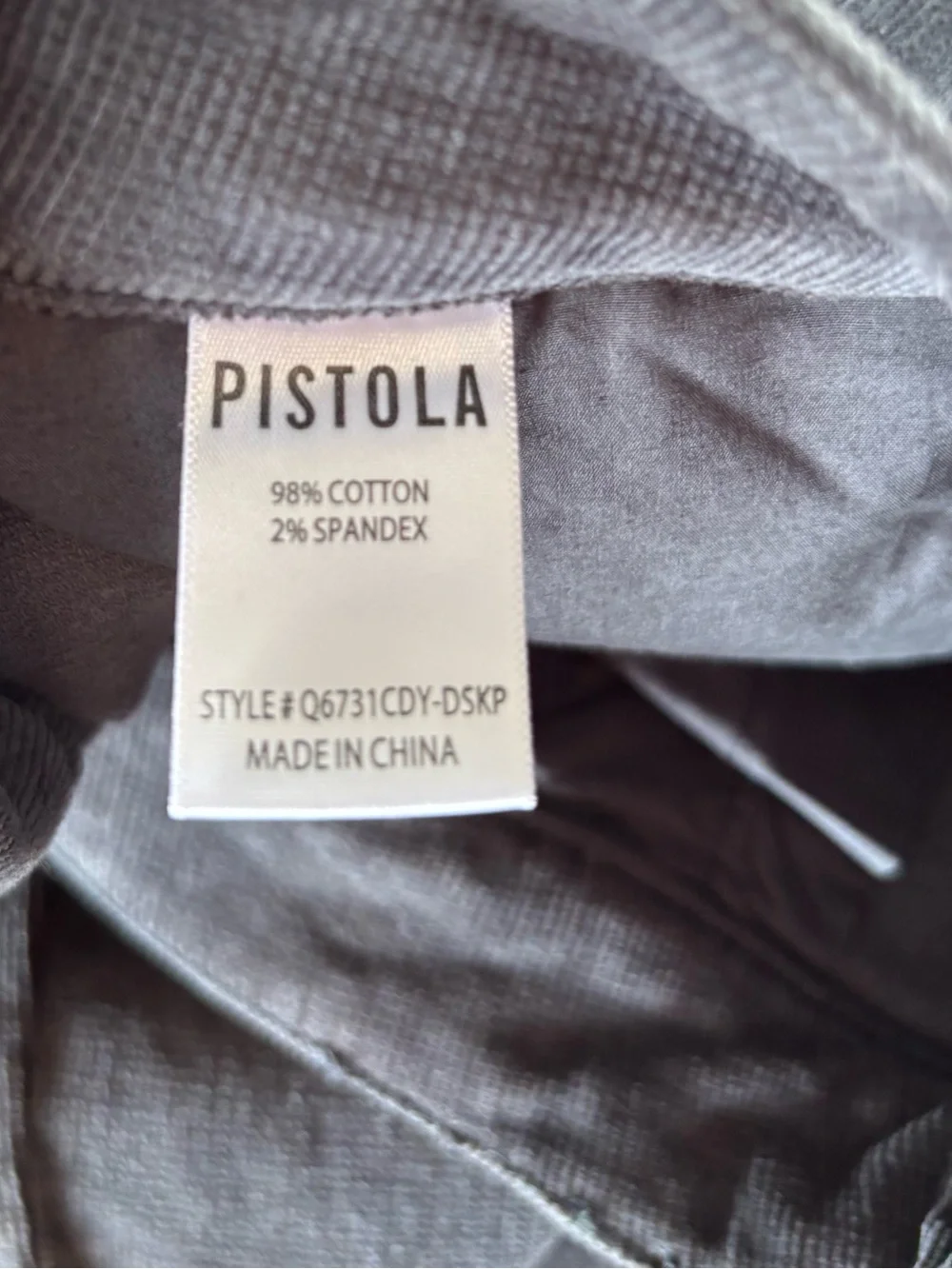 NEW Pistola Women’s Size 32 Dusk Gray‎ Corduroy Cropped Pants